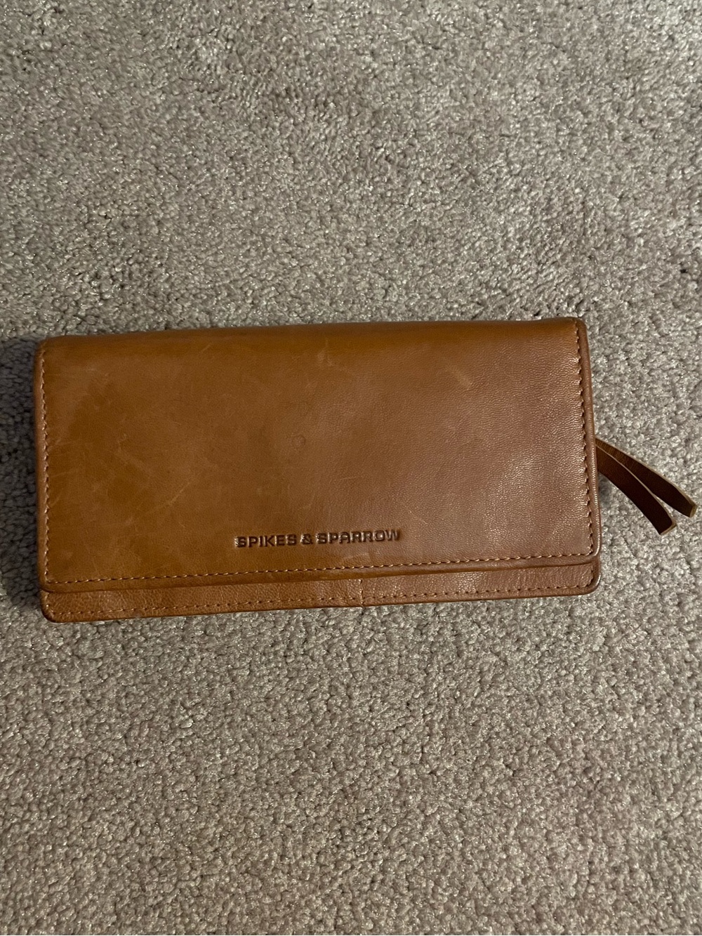 Spikes & Sparrow Leather Smith Wallet Cognac